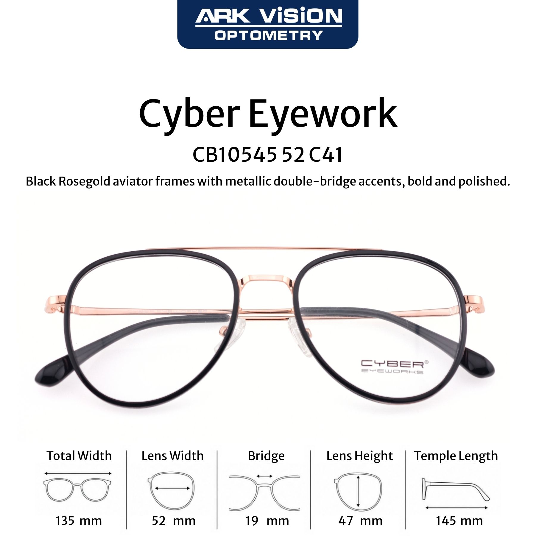Cyber CB10545 aviator frame