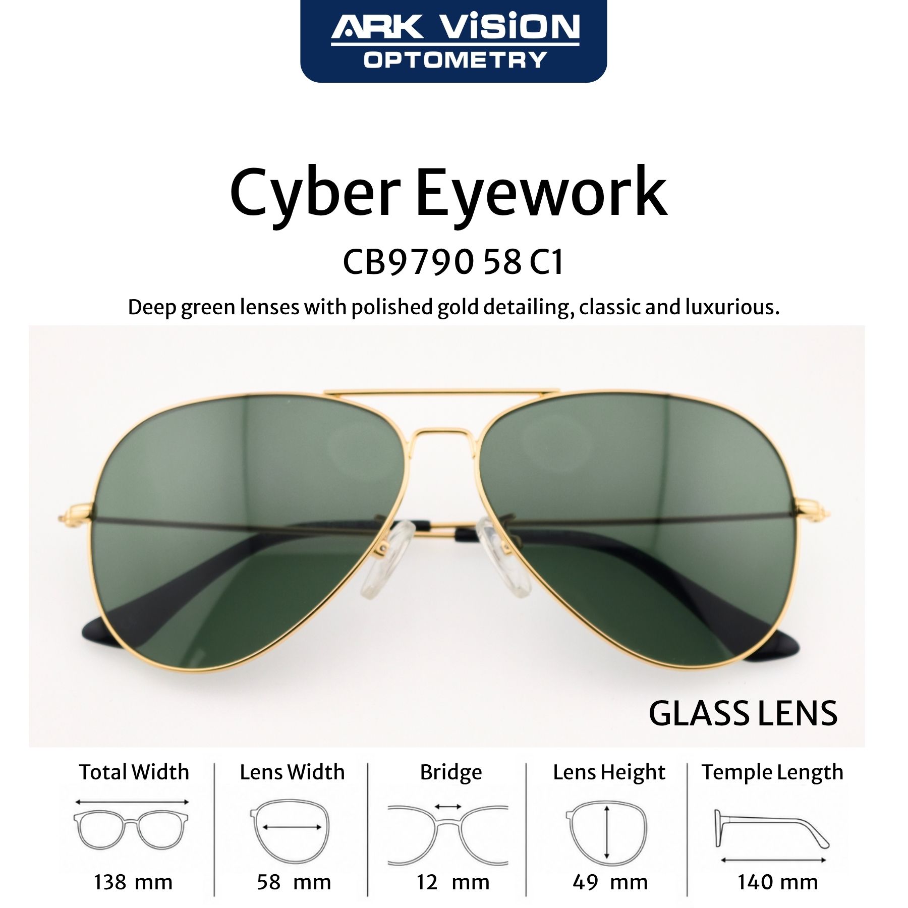 Cyber CB9790 aviator frame
