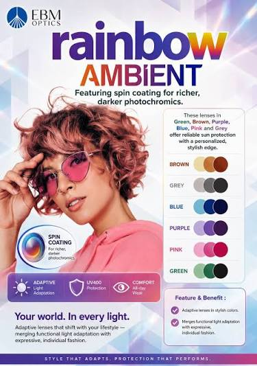 Spin-coat photochromic colours