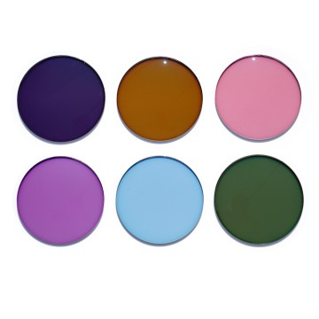 Stylish photochromic lens colour samples